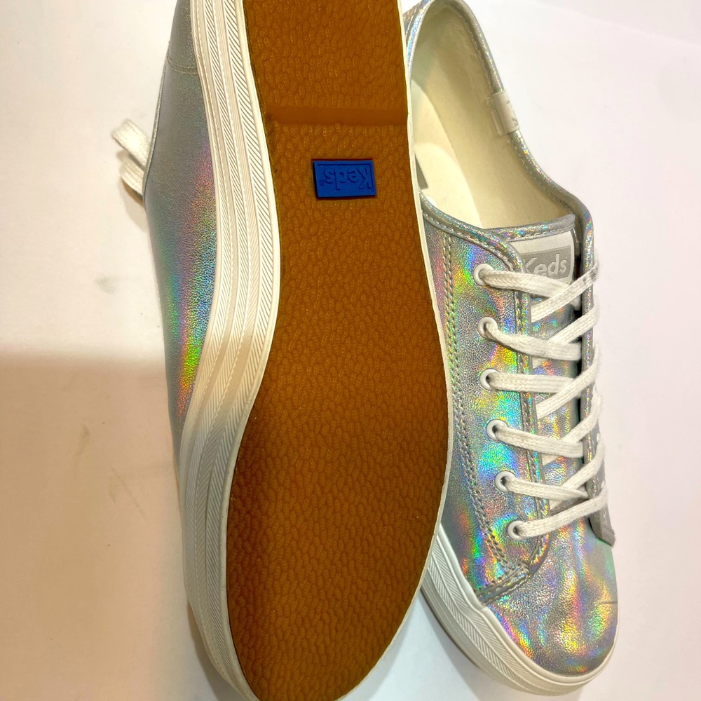 Keds Iridescent Silver Sneakers
Size 10 NWOT - Picture 13 of 16
